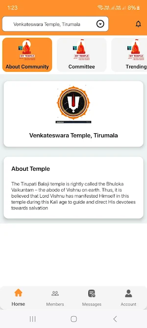 My Temple App Screenshot 3