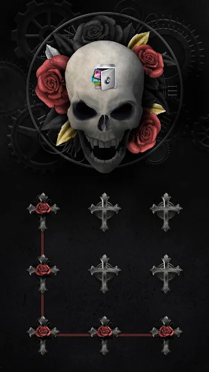 AppLock Theme Death Skeleton Screenshot 0