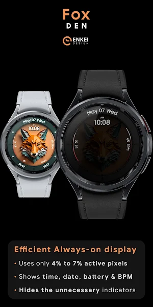 Fox Den - hybrid watch face Screenshot 3