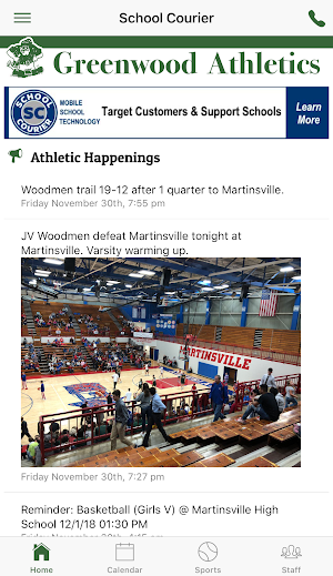 Greenwood Athletics - Indiana Screenshot 1