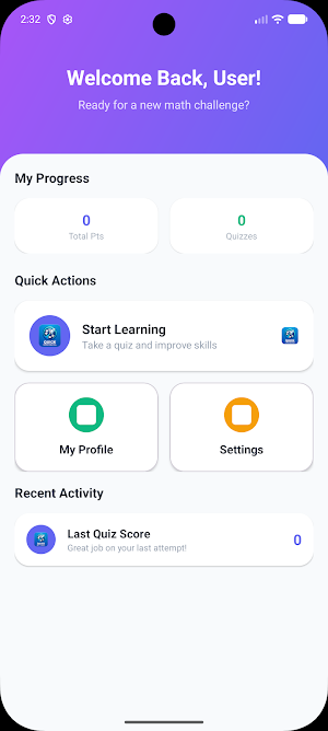 Quick Math Practice Screenshot 1