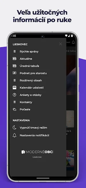 Obec Lieskovec Screenshot 1