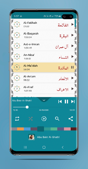 Abu Bakr Al-Shatri - Full Offline Quran MP3 Screenshot 1