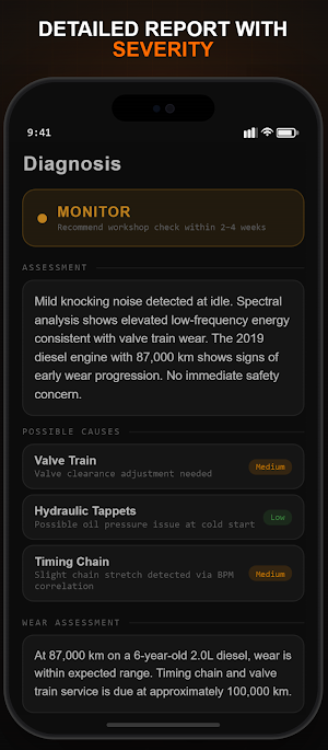 AI Car Engine Sound Analyzer Screenshot 2