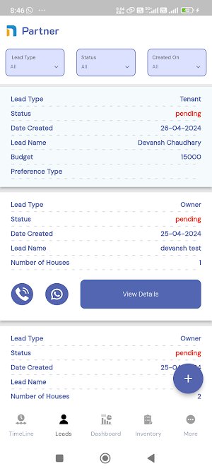 Nestaway's Partners App Screenshot 2