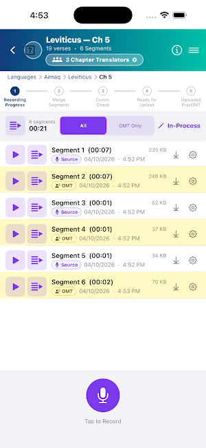OMT Bible Translation Screenshot 3