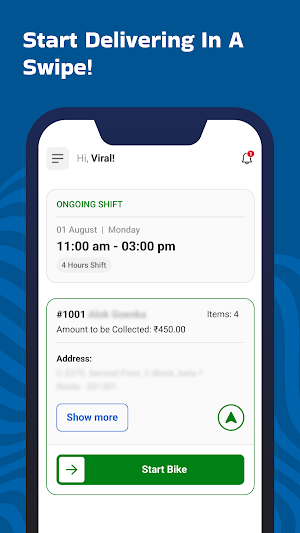 Domino’s Delivery Partner App Screenshot 2