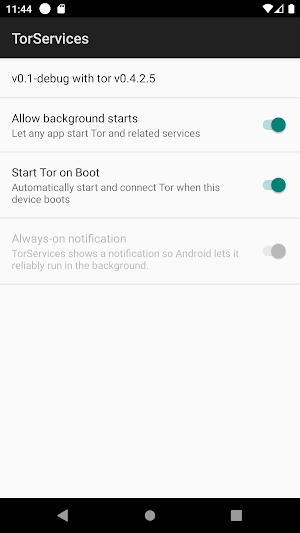 TorServices Screenshot 0