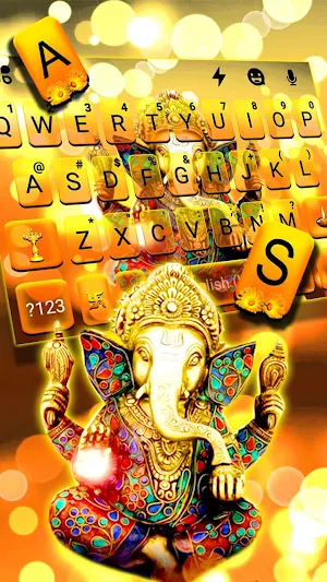 Lord Ganesha Keyboard Background Screenshot 1