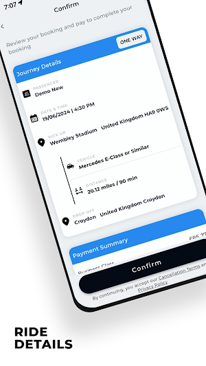 BK Executive Cars Booking Screenshot 3