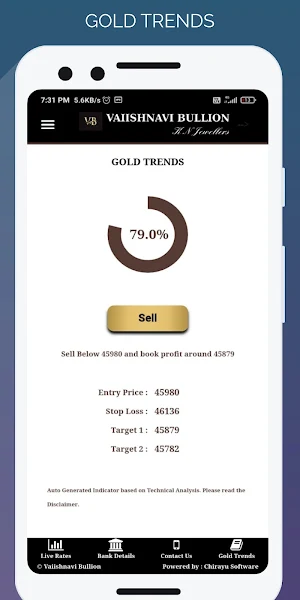 Vaiishnavi Bullion Screenshot 2