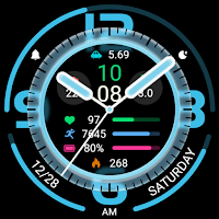 Blue White Glass ZKin Watch