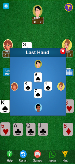 Hearts Card Game Screenshot 1