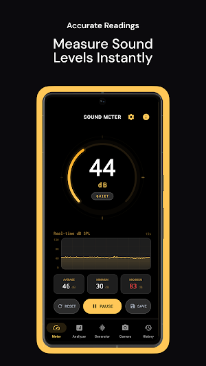 Sound Meter – dB & Frequency Screenshot 1