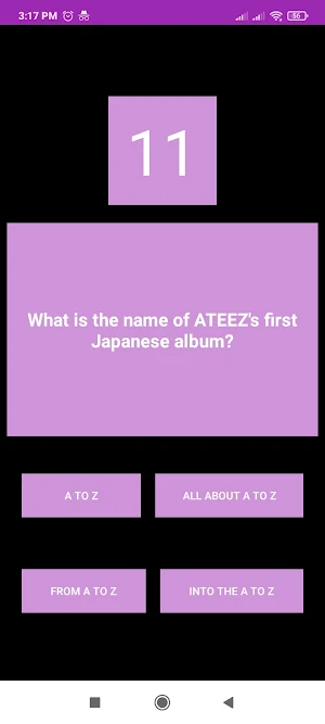 ATEEZ Quiz Screenshot 2