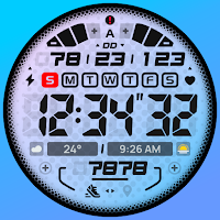 SH097 Watch Face, WearOS watch
