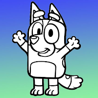 bluey bingo coloring games