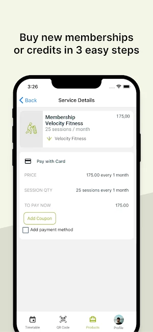 Velocity Fitness Screenshot 1