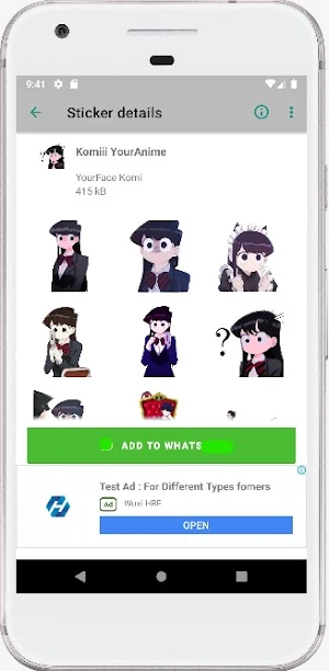 Stickers Game and Anime Screenshot 1