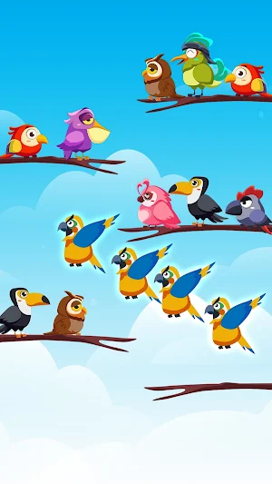Bird Color Sort Puzzle Screenshot 0