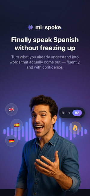 Mispoke: AI Speaking Coach Screenshot 0