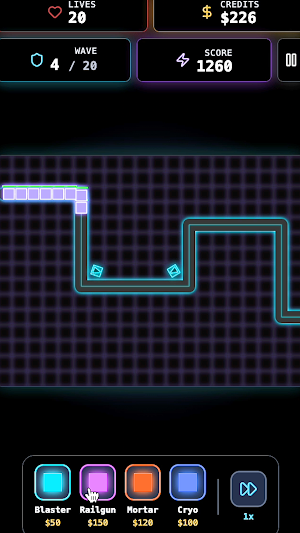 Neon Defense Screenshot 1