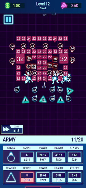 The Pulsar: idle army defense Screenshot 3