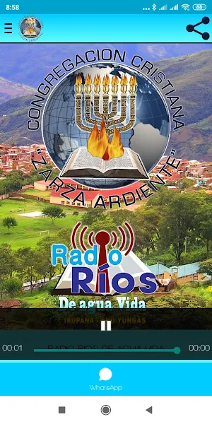 Radio Ríos de agua Vida Screenshot 1