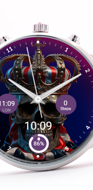 Skull Crown Gold Samsung watch Screenshot 3