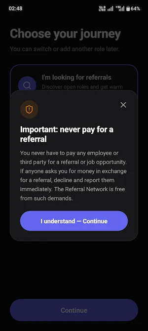 The Referal Network Screenshot 2