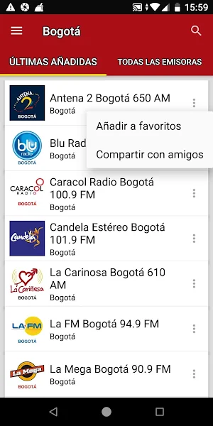 Bogota Radio Stations Screenshot 1