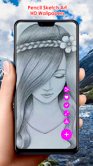 Pencil Sketch Art HD Wallpaper Screenshot 2