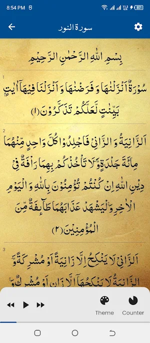 Surah Noor سورة النور Screenshot 2
