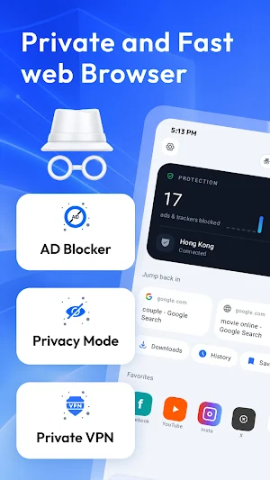 Proxi: Fast & Private Browser Screenshot 0