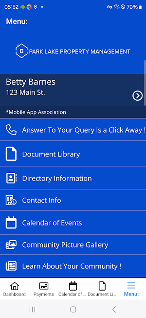 Park Lake Property Management Screenshot 3
