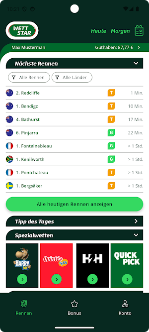 WETTSTAR Screenshot 0