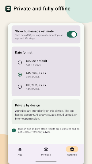 Dog Age Calculator & Birthday Screenshot 2