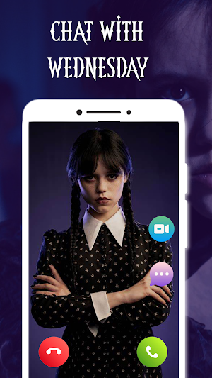 Wednesday Addams Fake Call Screenshot 2