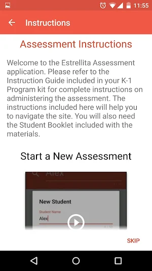 Estrellita Assessment Screenshot 1