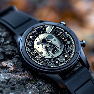Key WF84 Astronaut Watch Face Screenshot 0