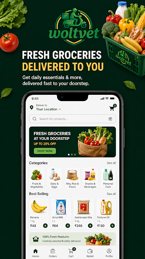 Woltvet: Food Delivery & More Screenshot 1