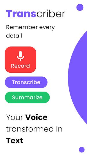 AI Speech to text: Transcribe Screenshot 0