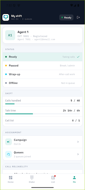 CentrixDial Screenshot 1