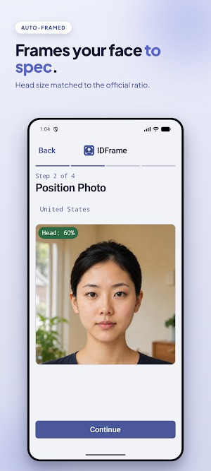 IDFrame: Passport Photo Maker Screenshot 3
