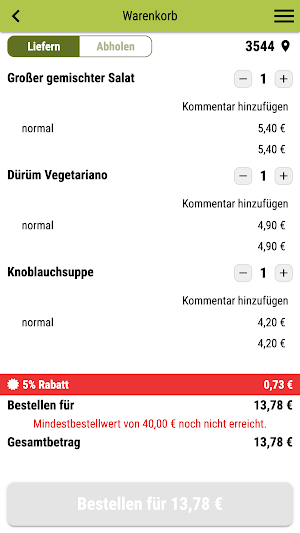 Vita Ristorante Screenshot 1