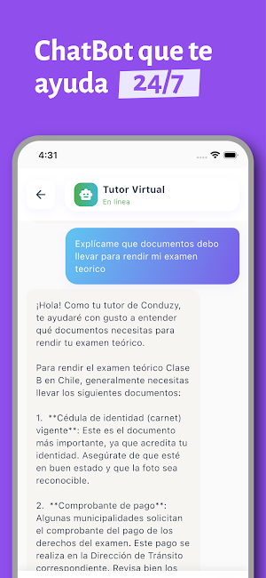 Conduzy - Teórico de Conducir Screenshot 3