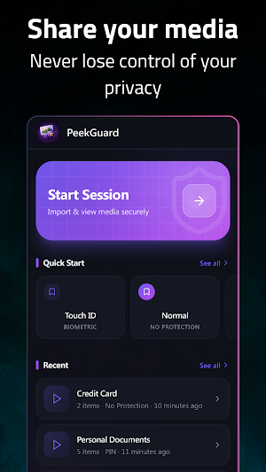 PeekGuard: Secure Media Viewer Screenshot 0