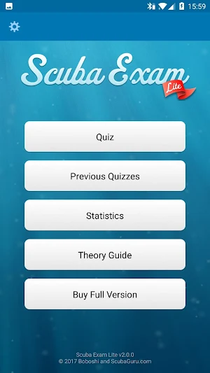 Scuba Exam Lite Screenshot 1