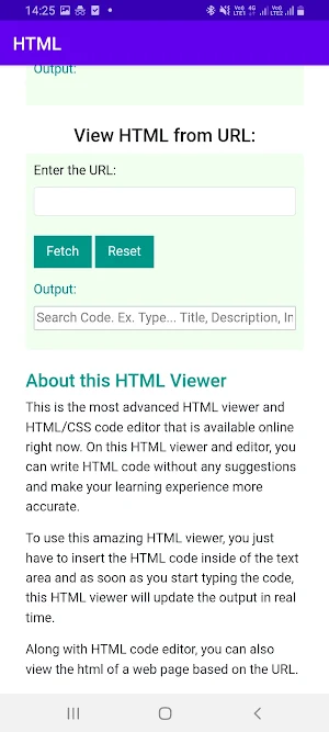 HTML Viewer & Editor Screenshot 3