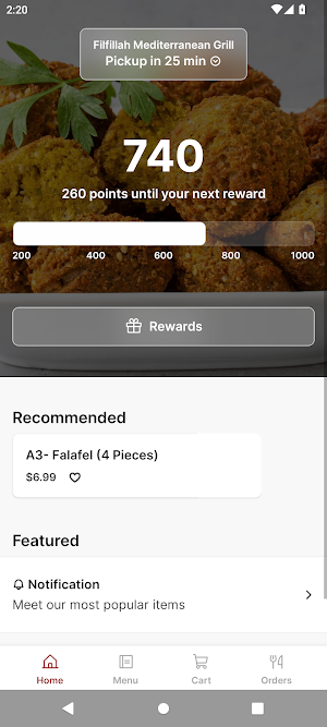 Filfillah Mediterranean Grill Screenshot 0
